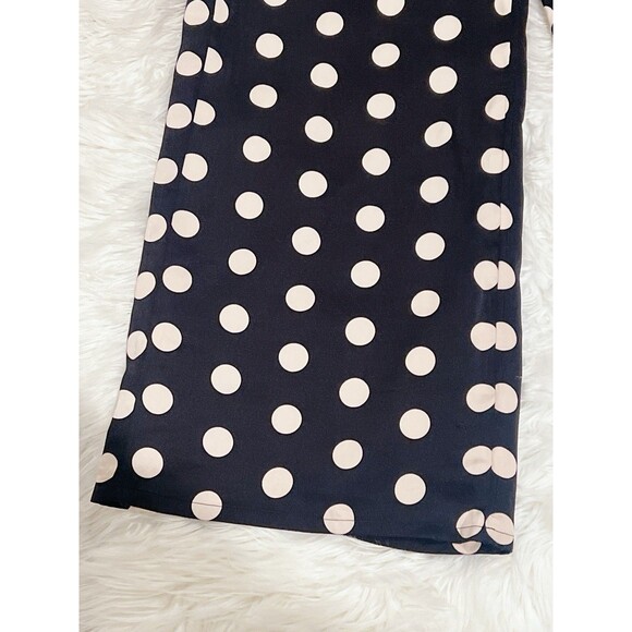 DO+BE Women’s Wide Leg Size Small Ankle Length Polka Dot White And Black - Picture 7 of 10